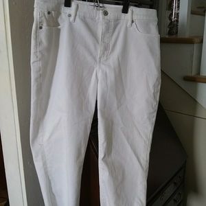 Talbots 14P white cropped jeans